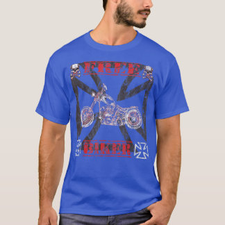 Biker Rocker Motorcycle Bike Biking Racing Motorcy T-shirt