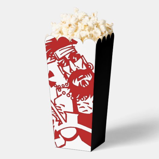 Biker rood wit zwarte popcorn dozen bedankdoosjes (Popped)