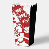 Biker rood wit zwarte popcorn dozen bedankdoosjes (Voorkant)
