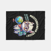 Biker Santa 67 Crew Funny Christmas Leather Jacket Fleece Deken (Voorkant (Horizontaal))