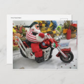 Biker Santa Briefkaart (Voorkant / Achterkant)