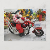 Biker Santa Briefkaart (Voorkant)