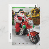 Biker Santa Briefkaart (Voorkant / Achterkant)
