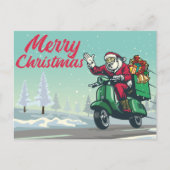 Biker Santa Briefkaart (Voorkant)