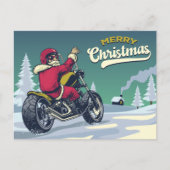 Biker Santa Briefkaart (Voorkant)