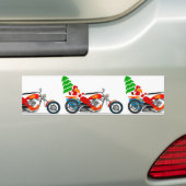 Biker Santa Bumpersticker (Op auto)
