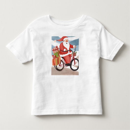 Biker santa claus kinder shirts (Voorkant)