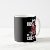 Biker Santa Claus Mannen motorfiets motorfiets Koffiemok (Voorkant rechts)