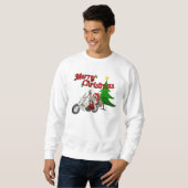 Biker Santa Kerstshirt Trui (Voorkant volledig)