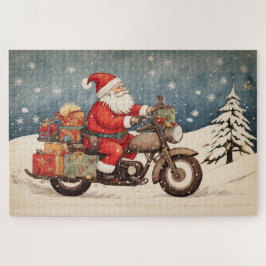 Biker Santa Legpuzzel