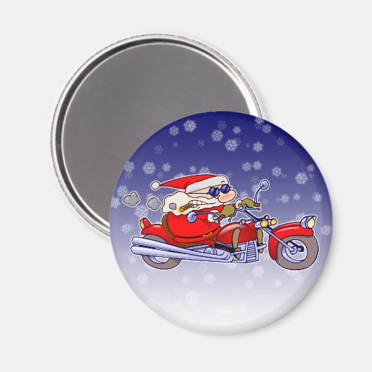 Biker Santa Magneet (Voorkant / Achterkant)