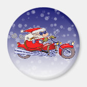 Biker Santa Magneet (Voorkant)