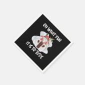 Biker Santa Motorcycle Fan Merry Kerstmis Ho Servet (Hoek)