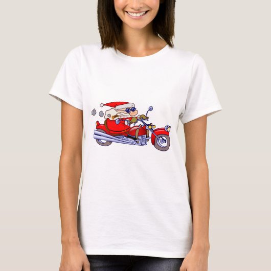 Biker Santa T-shirt (Voorkant)