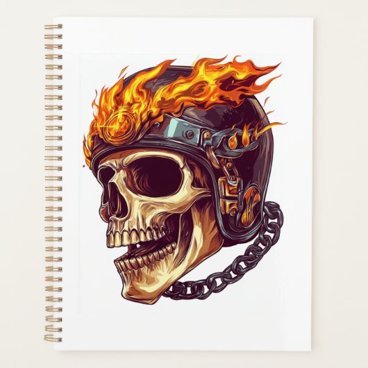 Biker Schedel Reaper Planner (Voorkant)