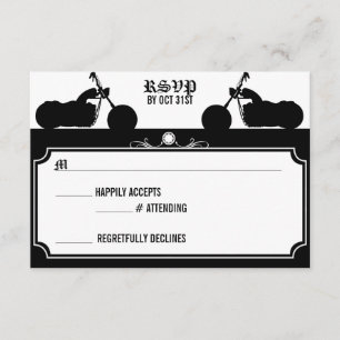 Biker Silhouette rsvp