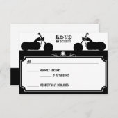 Biker Silhouette rsvp (Voorkant / Achterkant)