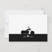 Biker Silhouette rsvp Kaartje (Achterkant)