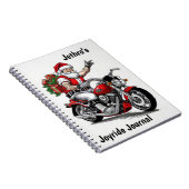 Biker Sinterklaas Gepersonaliseerd Notitieboek (Rechterzijde)
