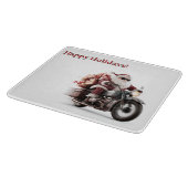Biker Sinterklaas Kerst Keuken Avontuur Snijplank (Hoek)