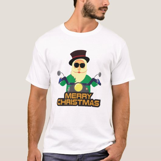 Biker Sinterklaas T-shirt (Voorkant)