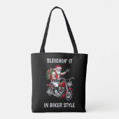 Biker Sinterklaas Tote Bag (Achterkant)