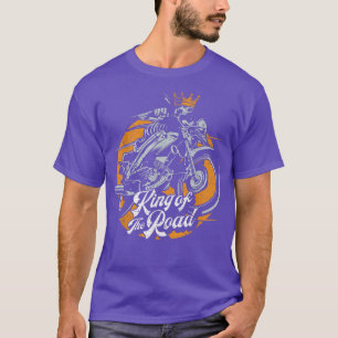 Biker Skeleton King Motorcycle Rider Gift T-Shirt