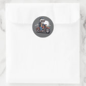 Biker Skull Rider Sticker (Tas)