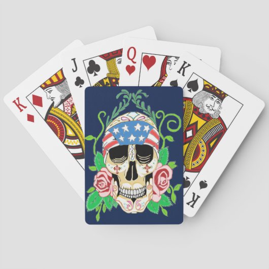 Biker Skull Speelkaarten (Achterkant)