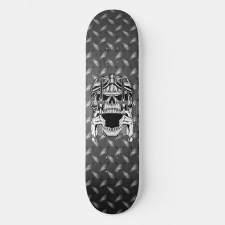 Biker Skull Two Revolvers Diamond Bord Persoonlijk Skateboard