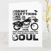 Biker Soul, persoonlijke geboortedatum Kaart (Gele Bloem)