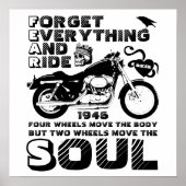 Biker Soul, persoonlijke geboortedatum Poster (Voorkant)