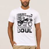 Biker Soul, persoonlijke geboortedatum T-shirt (Voorkant)