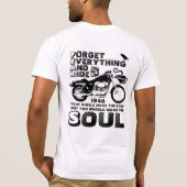 Biker Soul, persoonlijke geboortedatum T-shirt (Achterkant)