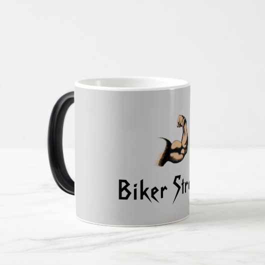 Biker Strong Morphing Mok (Voorkant links)