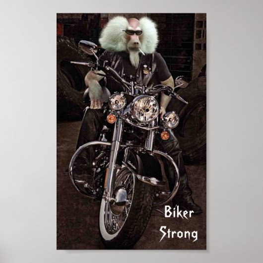 Biker Strong Poster (Voorkant)