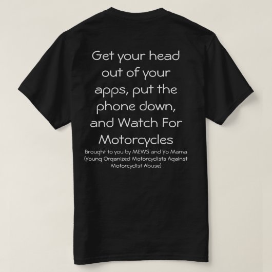 Biker T-shirt (Design achterkant)