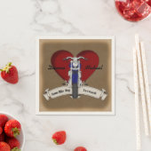 Biker Tatt Motorfiets Tattoo bruiloft servetten (Insitu)