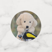 Biker Teddybeer en Hond  - Confetti (Kleine voorkant)
