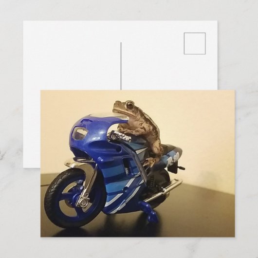 Biker Toad Briefkaart (Voorkant / Achterkant)
