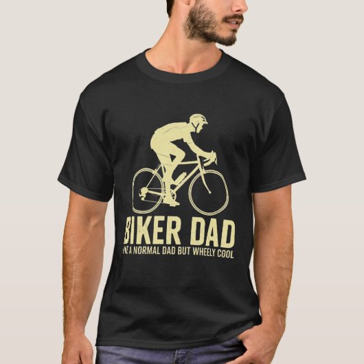Biker Vader Als Een Gewone Vader T-shirt (Voorkant)