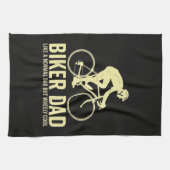 Biker Vader Als Een Gewone Vader Theedoek (Horizontaal)