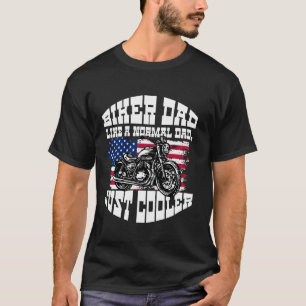 Biker vader, als een normale vader, alleen koeler t-shirt