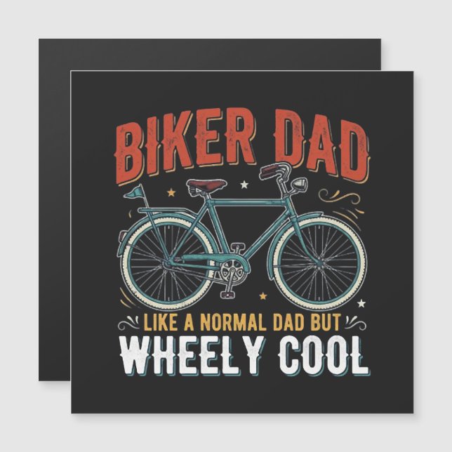 Biker vader zoals een normale vader maar super coo (Voorkant / Achterkant)