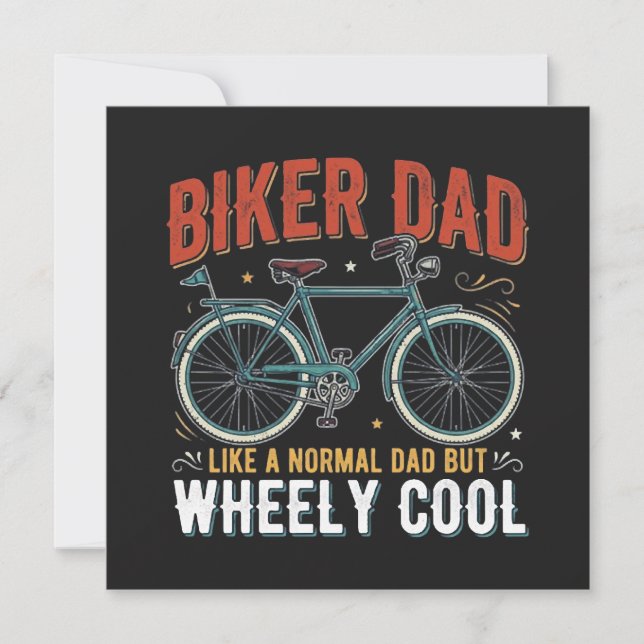 Biker vader zoals een normale vader maar super coo (Voorkant)