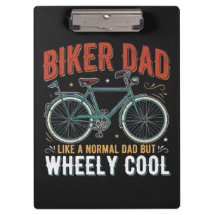 Biker vader zoals een normale vader maar super coo klembord