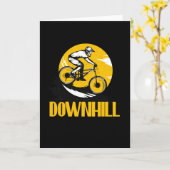 Biker van het berggebergte kaart (Gele Bloem)