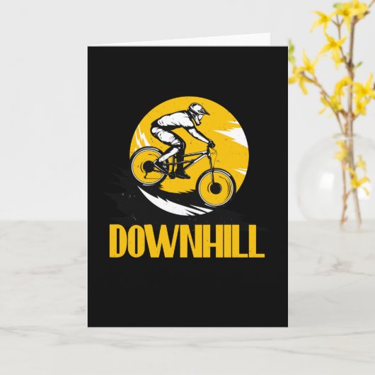 Biker van het berggebergte kaart (Gele Bloem)