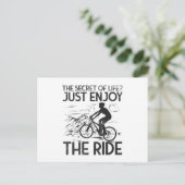 Biker van Mountain Biking Briefkaart (Staand voorkant)