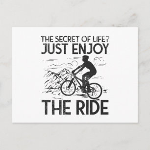 Biker van Mountain Biking Briefkaart